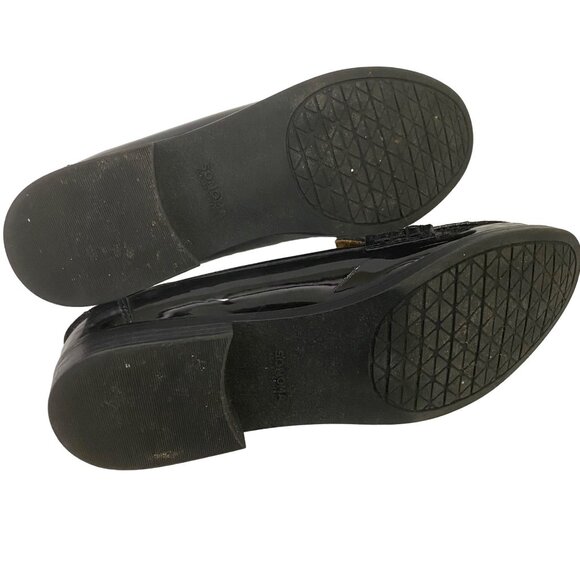 Sonoma Black Patent Ortholite Loafers Work Office Career Shoes Closed Toe Size 9 - Picture 11 of 12
